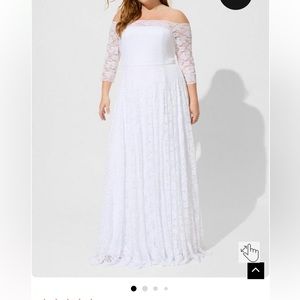 Ivory version of stock photo, Torrid wedding dress